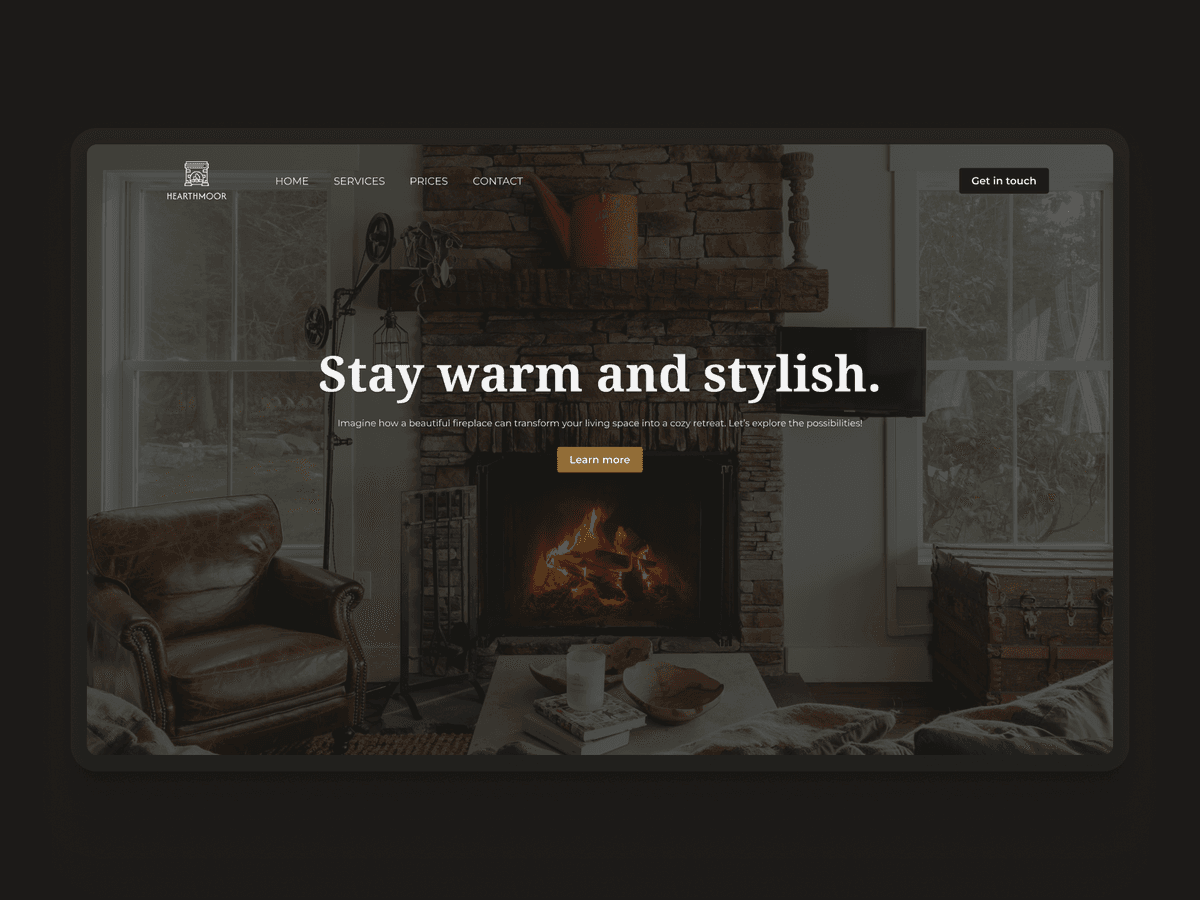 Fireplace Landing Page