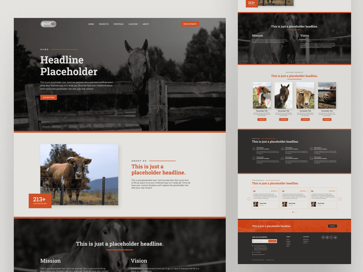 Western Landing Page